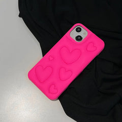 Heart Puffer Case For IPhone