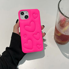 Heart Puffer Case For IPhone