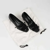 Square-Toed Butterfly High Heels