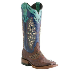 Botas de mujer retro talladas a mano