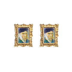 Oil Painting Impressionism Earrings
