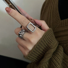 Juego de anillos minimalista