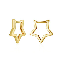 Pendientes de estrella minimalistas