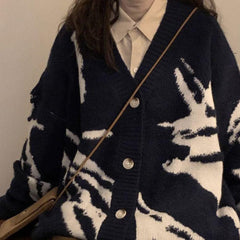 Gemütlicher, warmer Oversize-Cardigan