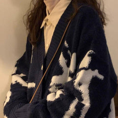 Gemütlicher, warmer Oversize-Cardigan