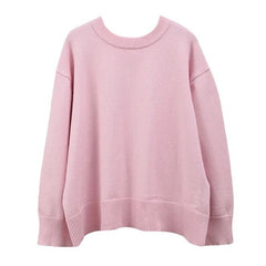 Pastellrosa Oversize-Pullover