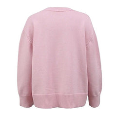 Pastellrosa Oversize-Pullover
