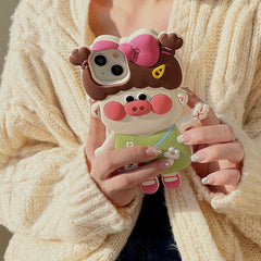 Cute Pig Girl Case For IPhone