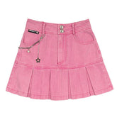 Y2K Pink Denim Skirt