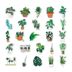 Paquete de 50 pegatinas estéticas de Plant Mom