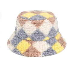 Flauschiger Anglerhut mit adrettem Argyle-Muster