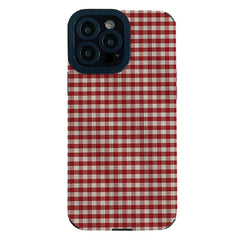 Preppy Red Plaid Case For IPhone