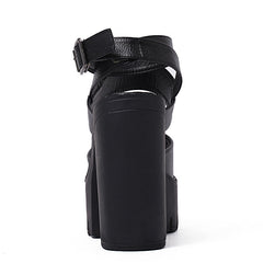 Solid Color Platform Sandals