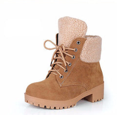 Botas de nieve de piel de ante