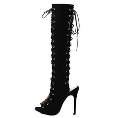 Knee-High Thin Heels Sandals