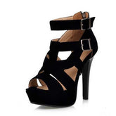 Damen Gladiator High Heels Sandalen
