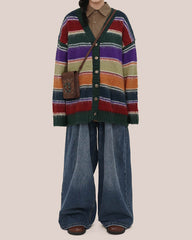 Gestreifte Strickjacke „Teenage Dream“