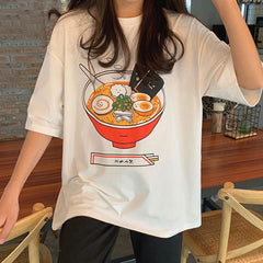 Camiseta de fideos ramen