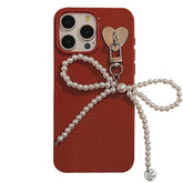 Pop of Red Bowknot Case For IPhone