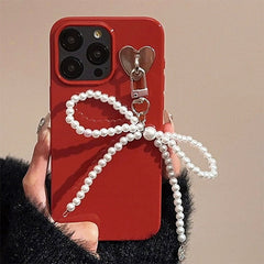 Pop of Red Bowknot Case For IPhone