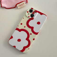 Red Flowers Case For IPhone