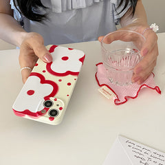 Red Flowers Case For IPhone