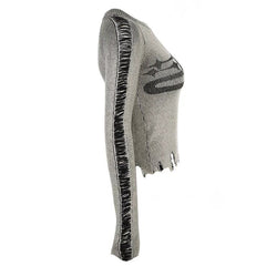 Top de manga larga con estrellas rasgado