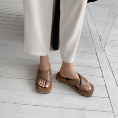 Chanclas de plataforma de goma