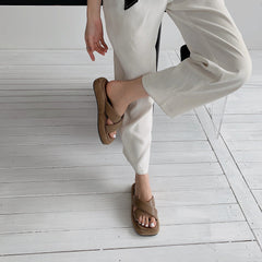 Chanclas de plataforma de goma