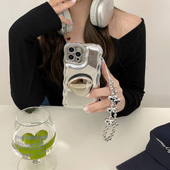 Silver Bead Chain Case For IPhone