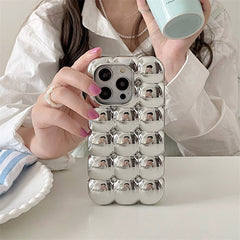 Silver Bubble Case For IPhone