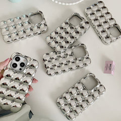 Silver Bubble Case For IPhone