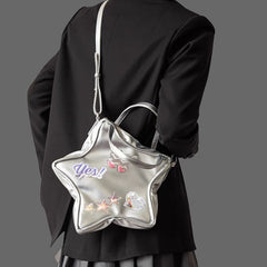 Ästhetischer Y2K-Rucksack in Sternform