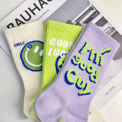 Calcetines con cara sonriente (paquete de 3)