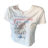 Frühlingshaftes Crop Top