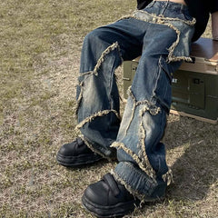 Star Girl Jeans mit weitem Bein