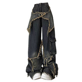 Star Girl Jeans mit weitem Bein