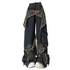 Star Girl Jeans mit weitem Bein