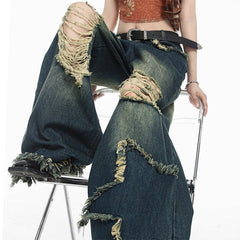 Jeans mit Destroyed-Effekt von Star Girl