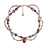 Collar de cuentas de fresa
