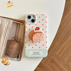 Strawberry Swiss Roll Case For IPhone