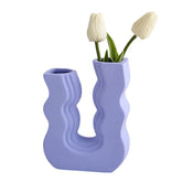 Dänische Blumenvase „Pastel Wave“