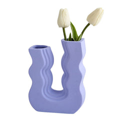 Dänische Blumenvase „Pastel Wave“