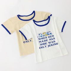 Crop Top mit Aufschrift „Sie hat nur Spaß gemacht“