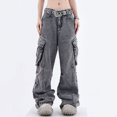 Big Ideas – Cargo-Jeans mit weitem Bein