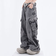Big Ideas – Cargo-Jeans mit weitem Bein