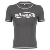 Aschgraues ästhetisches Stern-Top