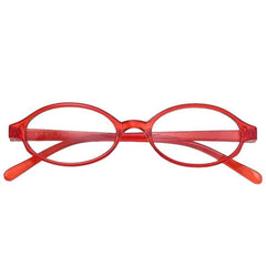 Ästhetische ovale Brille im Y2K-Stil