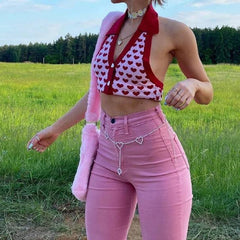 Pantalones acampanados Y2K