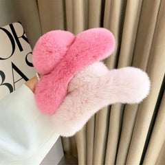 Y2K Flauschige Haarkralle